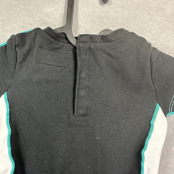 Jordan Little Kids 18M One Piece Air Bubble Jumpsuit Teal Snap Close - Picture 8 of 14